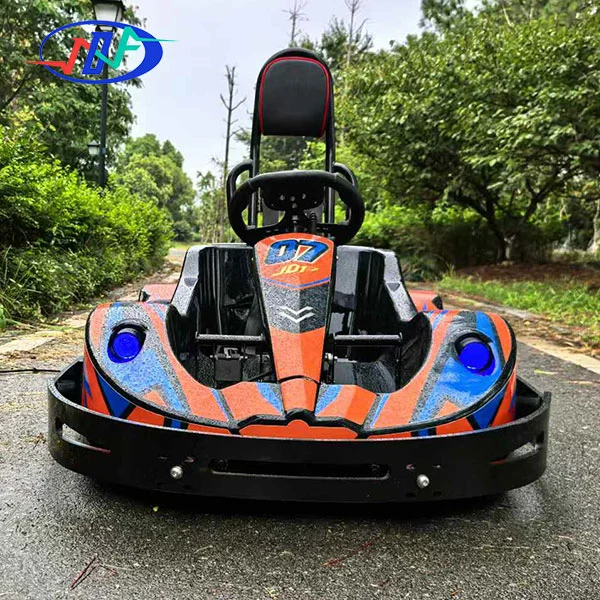 Go-Kart mit Lichtstreifen
